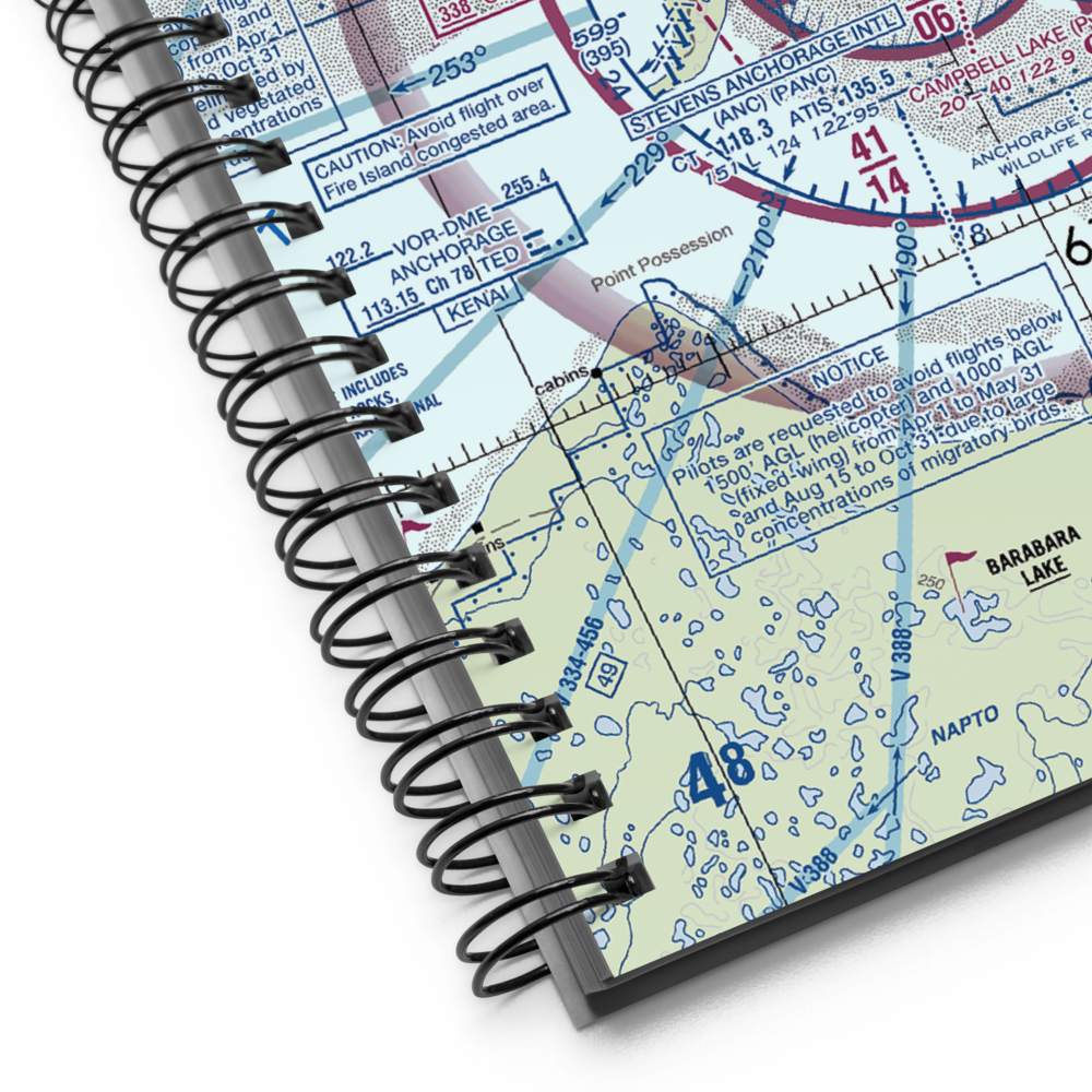 Fire Island Airport (6AK5) VFR Sectional Notebook 