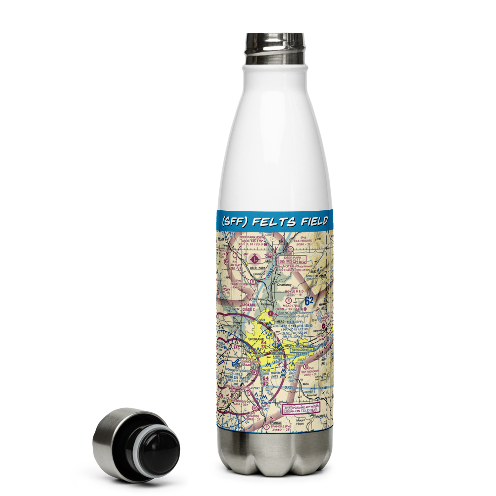 Felts Field (SFF) VFR Sectional Water Bottle 