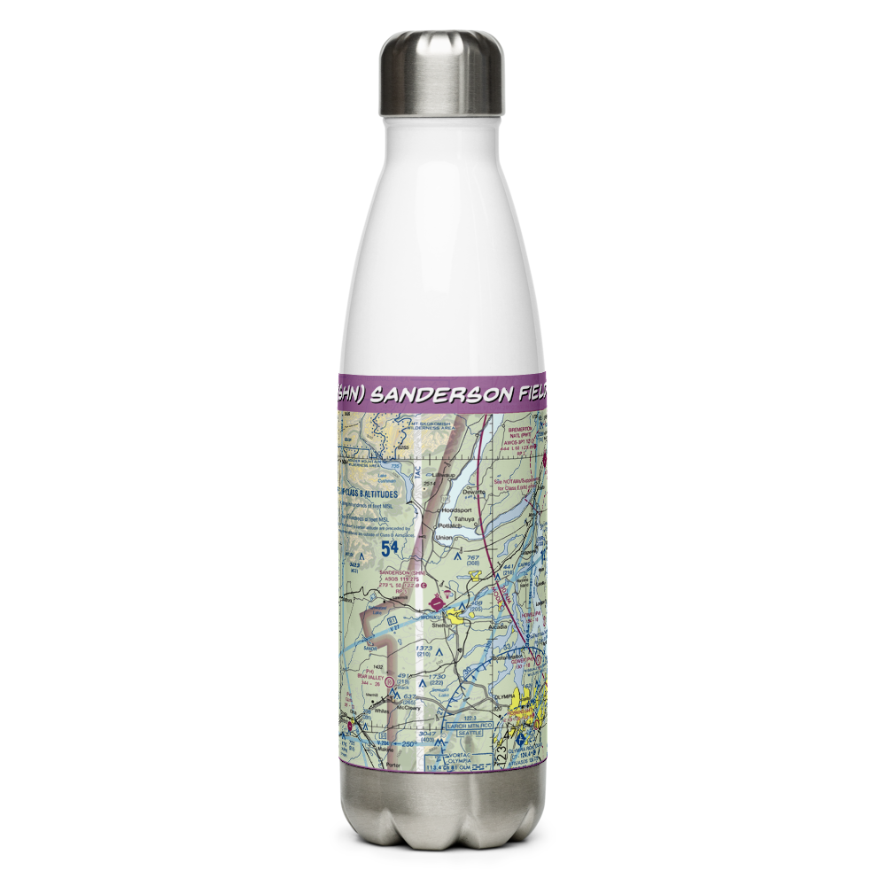Sanderson Field (SHN) VFR Sectional Water Bottle 