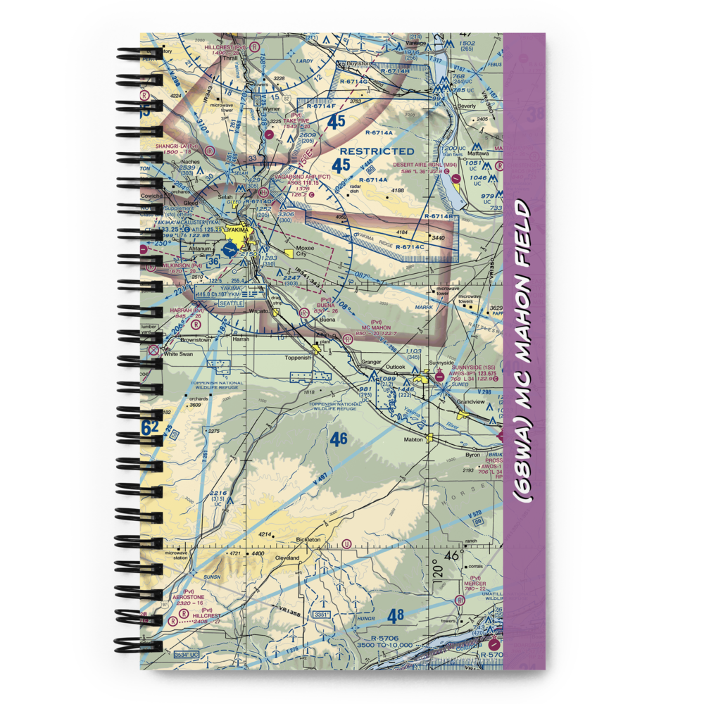 Mc Mahon Field (68WA) VFR Sectional Notebook 