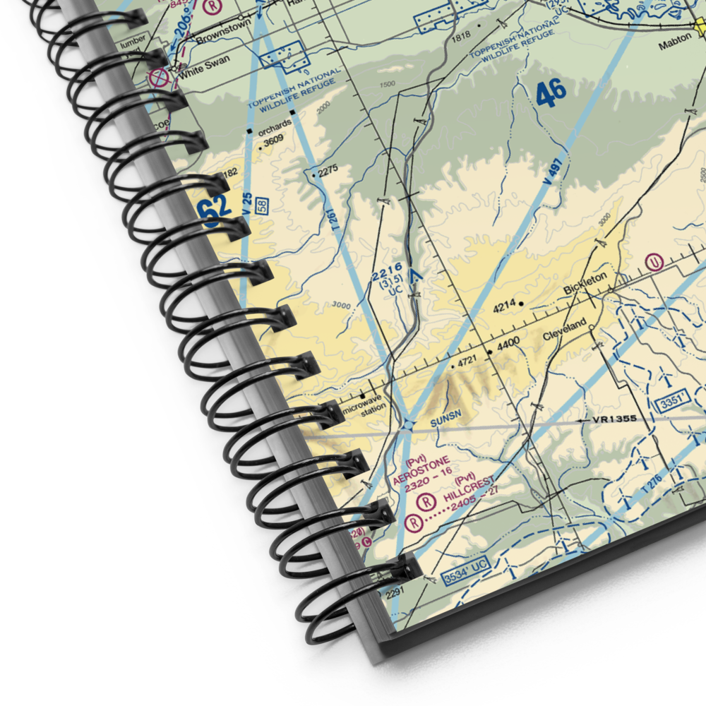 Mc Mahon Field (68WA) VFR Sectional Notebook 
