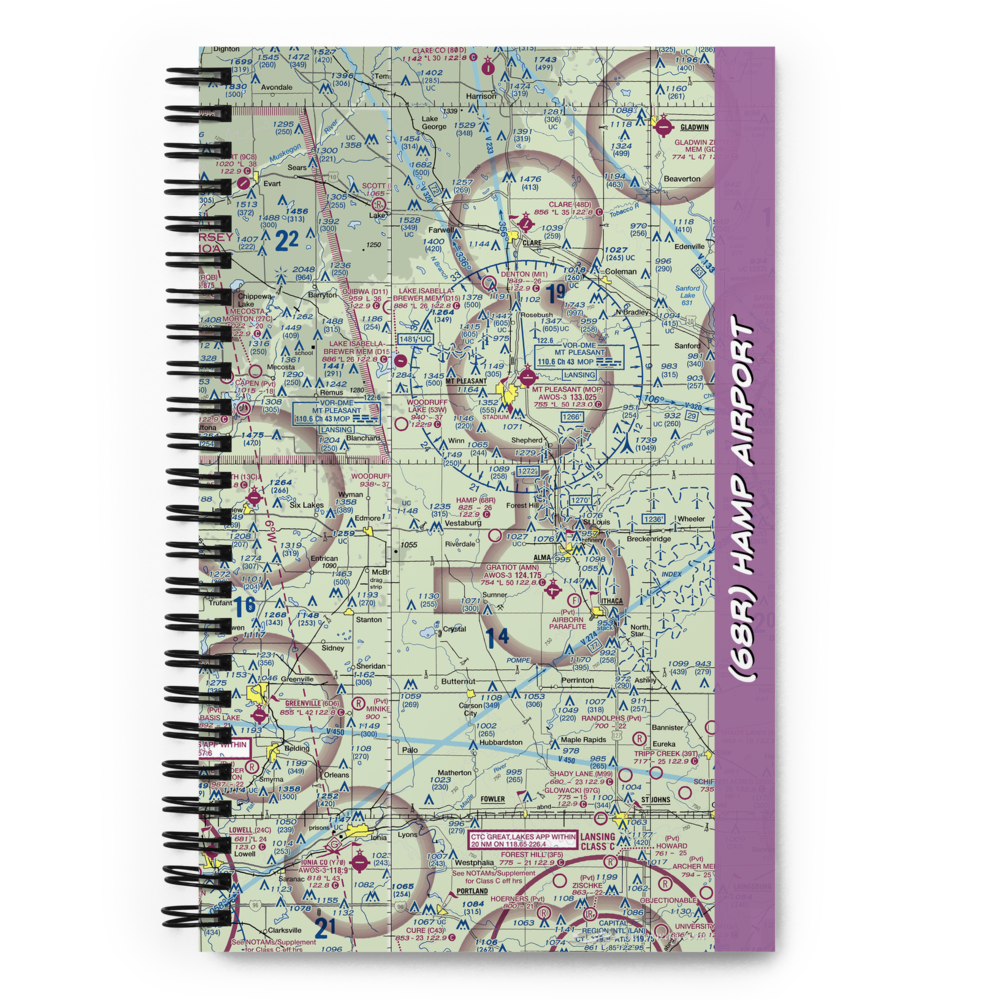 Hamp Airport (68R) VFR Sectional Notebook 