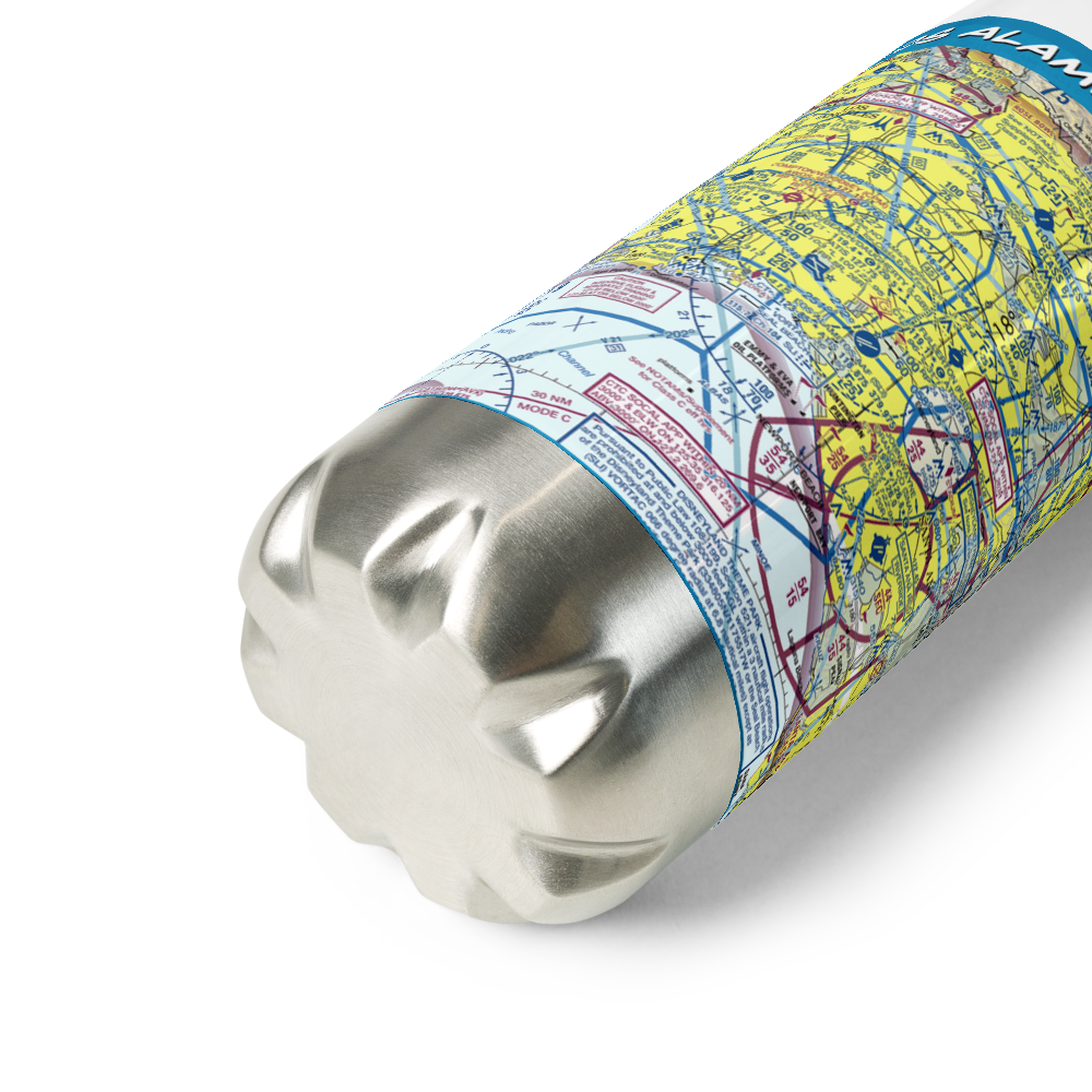 Los Alamitos Army Air Field (SLI) VFR Sectional Water Bottle 
