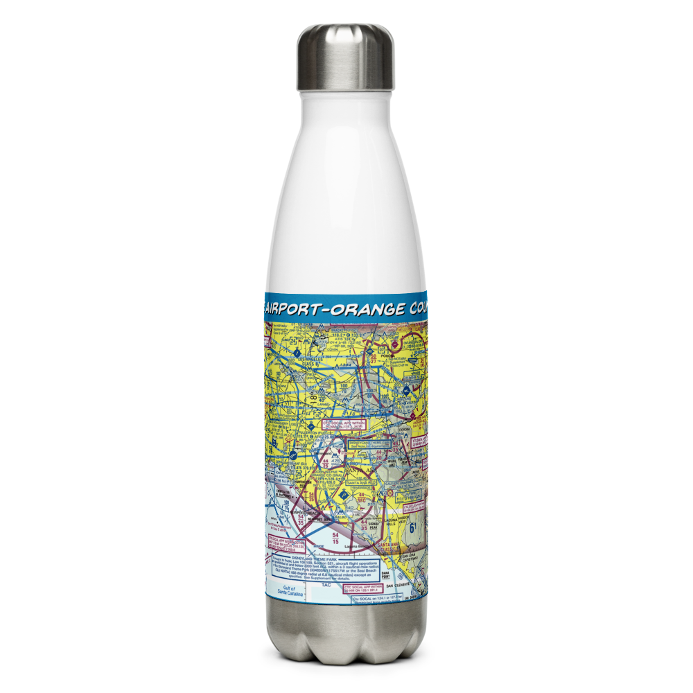John Wayne Airport-Orange County Airport (SNA) VFR Sectional Water Bottle 