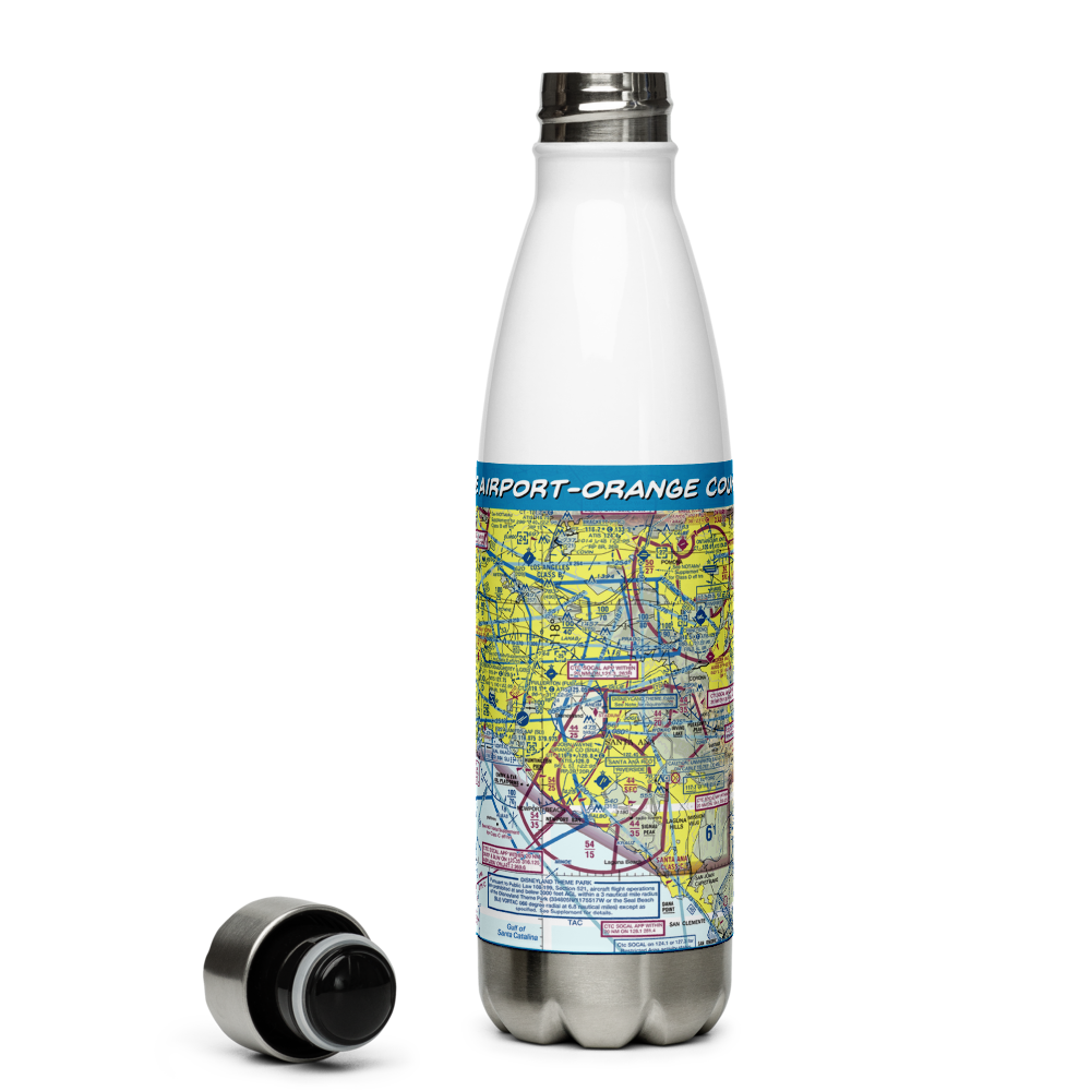 John Wayne Airport-Orange County Airport (SNA) VFR Sectional Water Bottle 