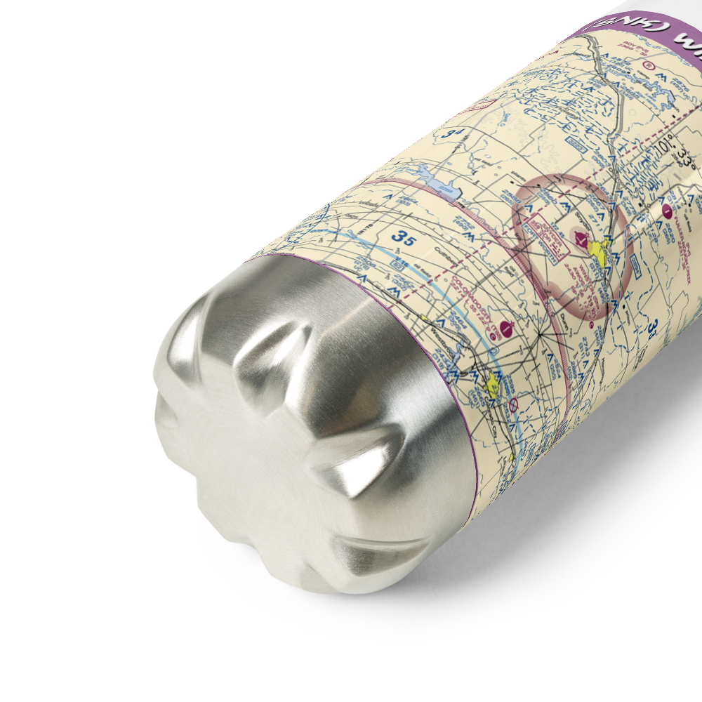 Winston Field (SNK) VFR Sectional Water Bottle 