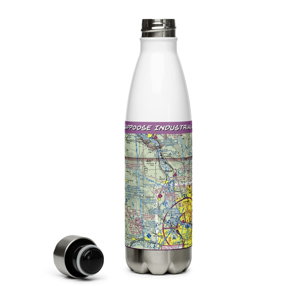 Scappoose Industrial Airpark (SPB) VFR Sectional Water Bottle 