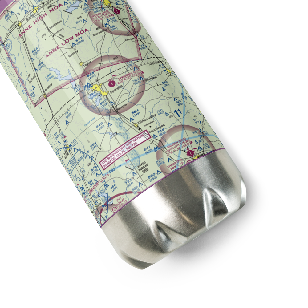 Springhill Airport (SPH) VFR Sectional Water Bottle 