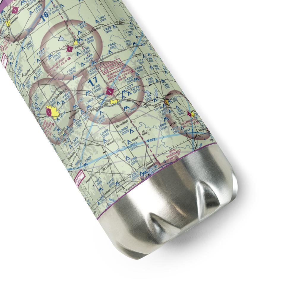 Seminole Municipal Airport (SRE) VFR Sectional Water Bottle 
