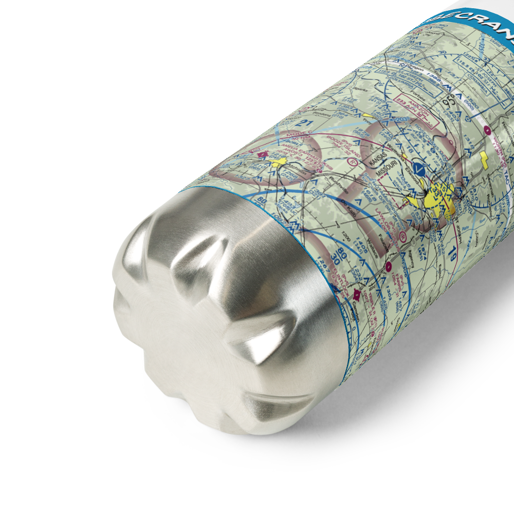 Rosecrans Memorial Airport (STJ) VFR Sectional Water Bottle 