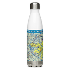 Spirit of St Louis Airport (SUS) VFR Sectional Water Bottle