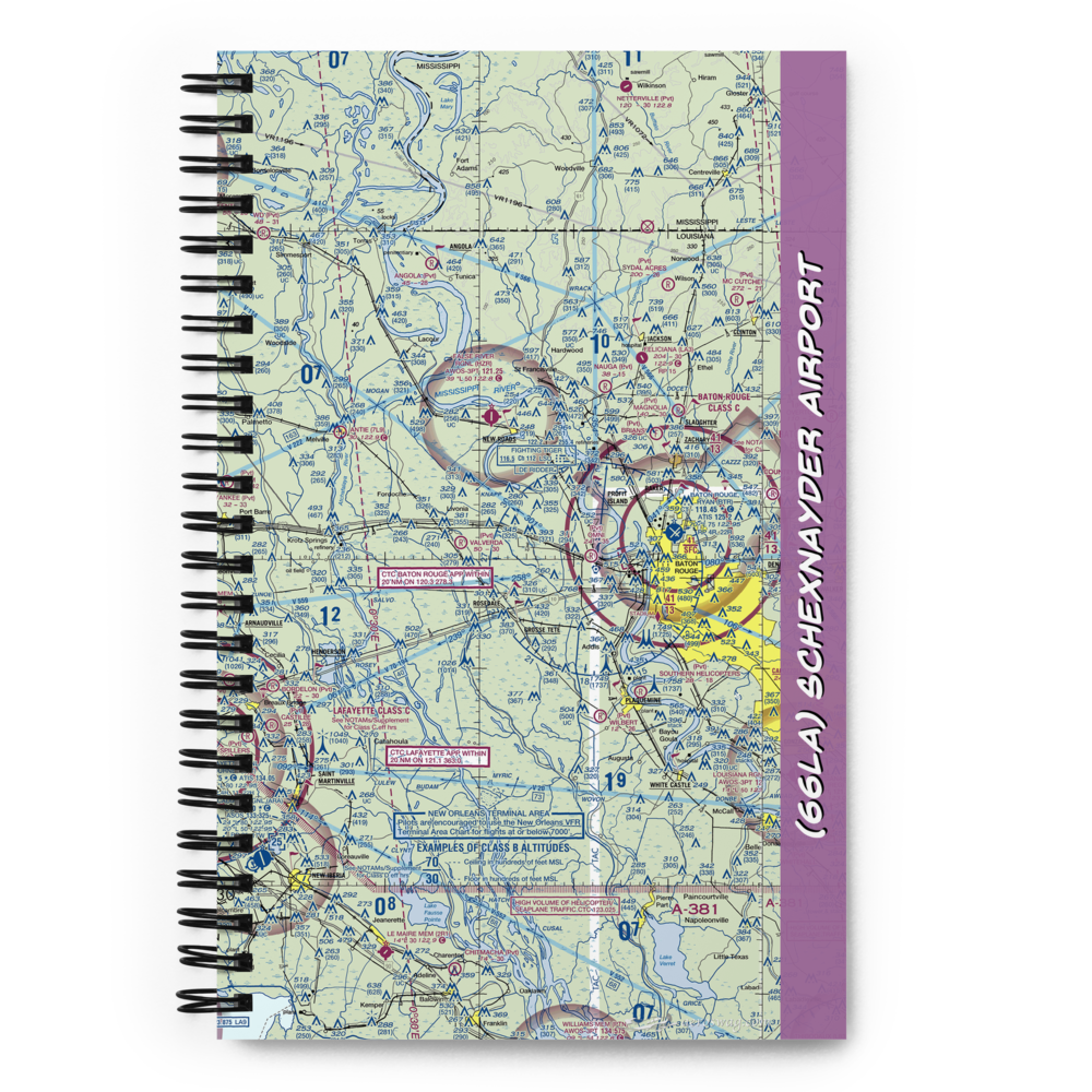 Schexnayder Airport (66LA) VFR Sectional Notebook 