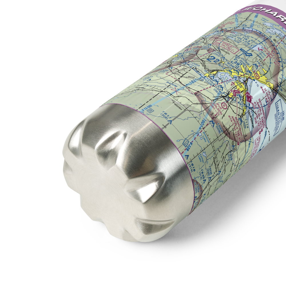 Richard I Bong Airport (SUW) VFR Sectional Water Bottle 