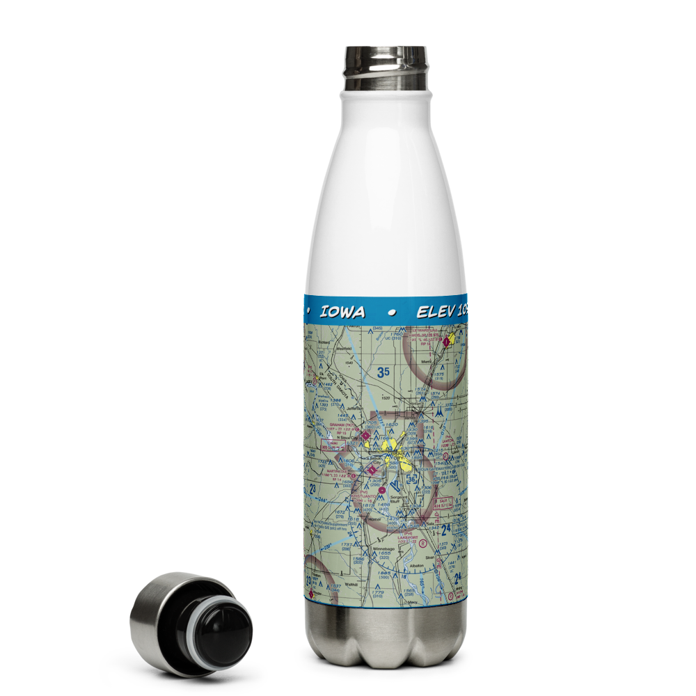 Sioux Gateway Airport/Brigadier General Bud Day Field (SUX) VFR Sectional Water Bottle 
