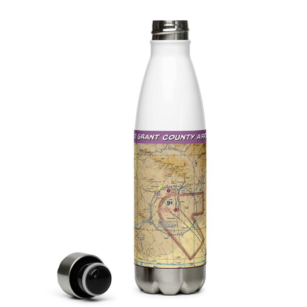 Grant County Airport (SVC) VFR Sectional Water Bottle 