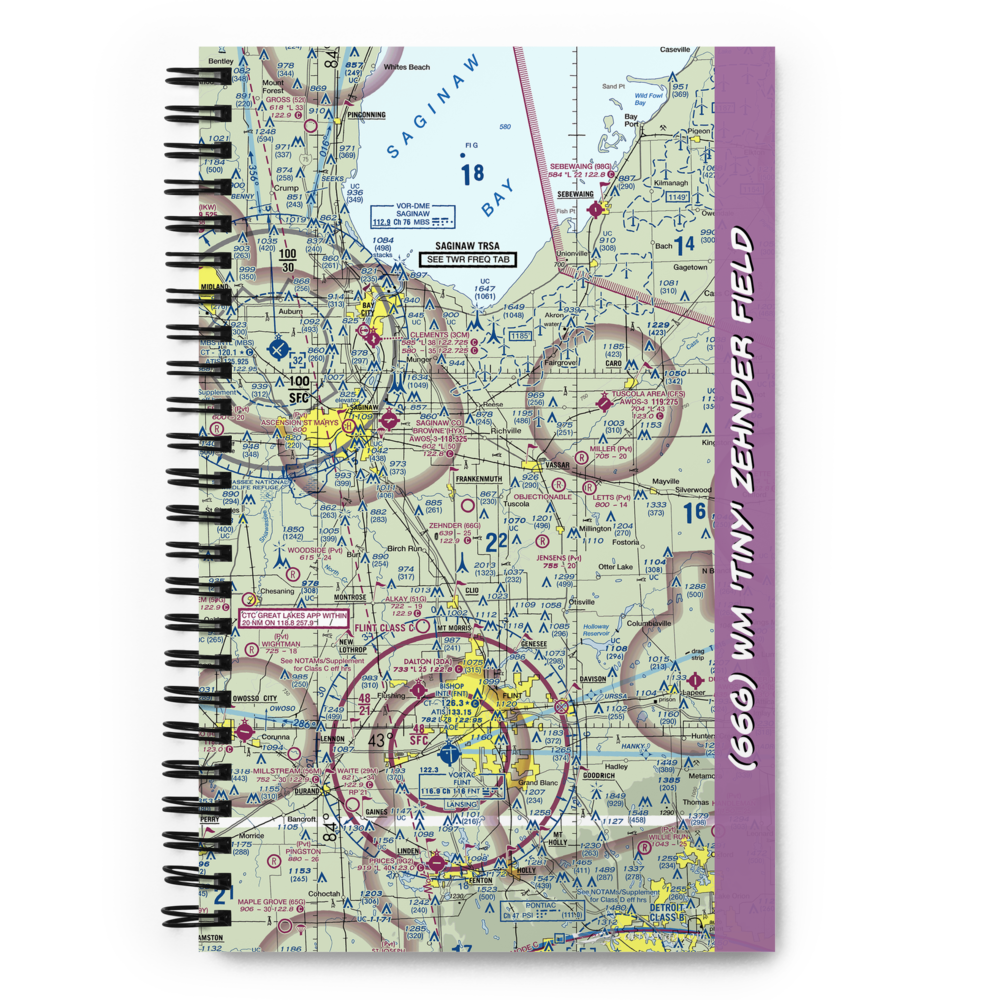 Wm 'Tiny' Zehnder Field (66G) VFR Sectional Notebook 