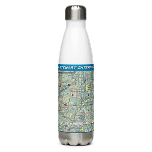 New York Stewart International Airport (SWF) VFR Sectional Water Bottle