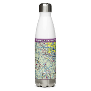 New Gulf Airport (T17) VFR Sectional Water Bottle