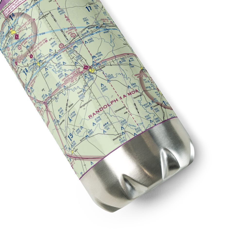 Roger M. Dreyer Memorial Airport (T20) VFR Sectional Water Bottle 