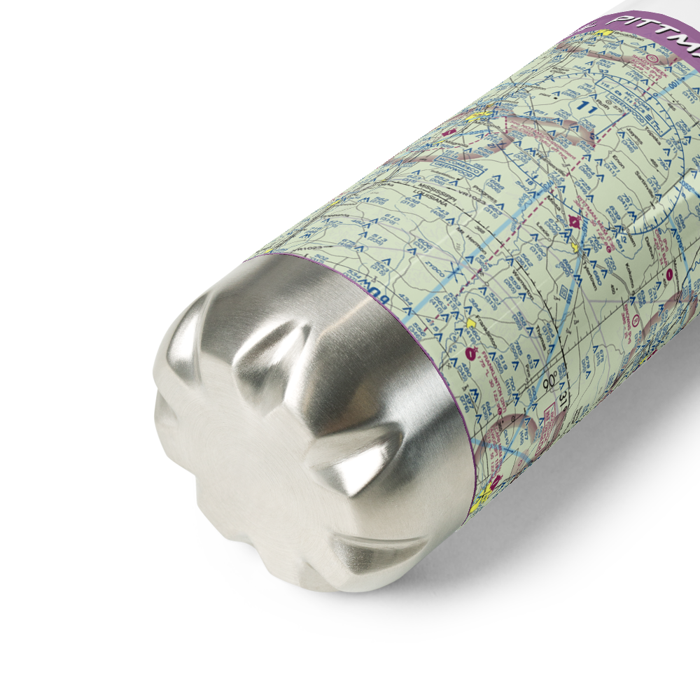 Paul Pittman Memorial Airport (T36) VFR Sectional Water Bottle 