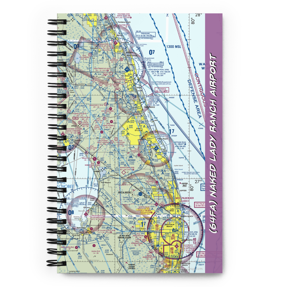 Naked Lady Ranch Airport (64FA) VFR Sectional Notebook 
