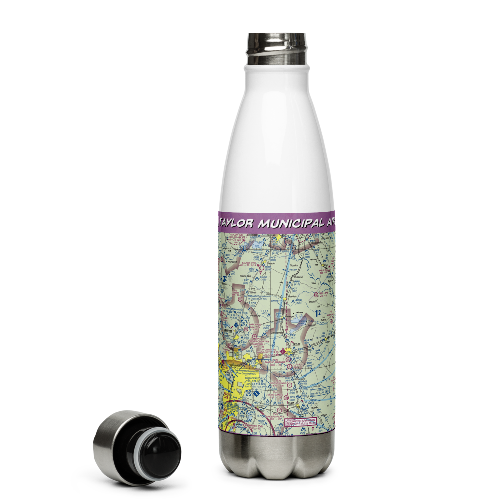 Taylor Municipal Airport (T74) VFR Sectional Water Bottle 