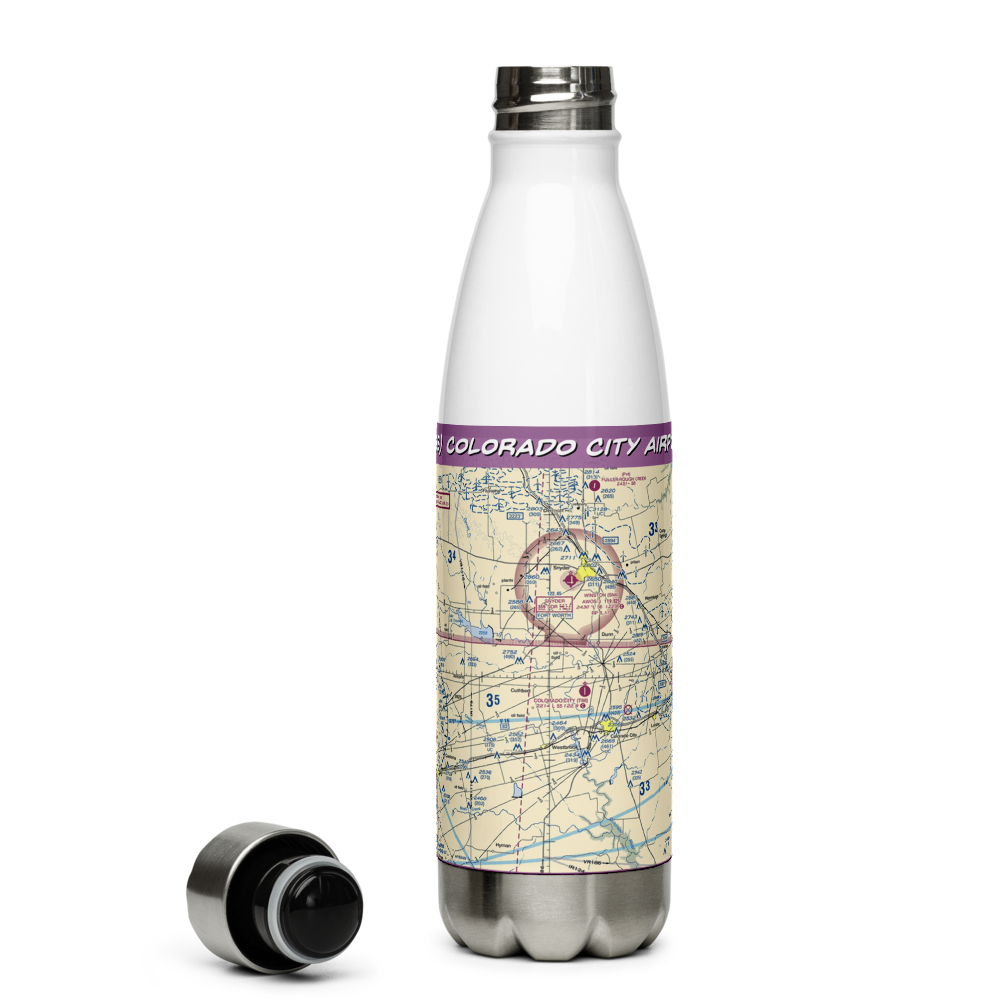 Colorado City Airport (T88) VFR Sectional Water Bottle 