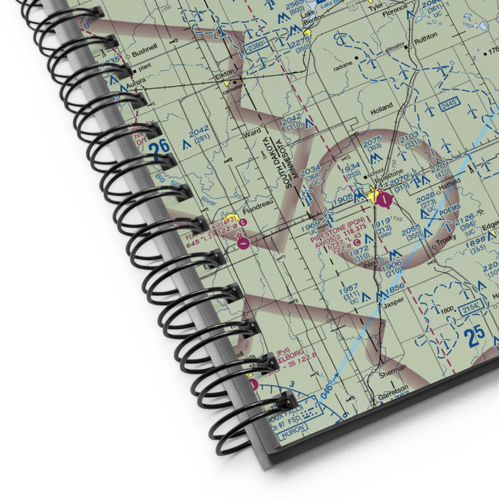 Tyler Municipal Airport (63Y) VFR Sectional Notebook 