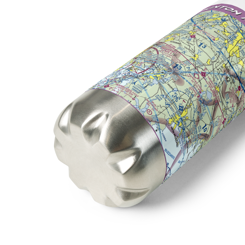 Taunton Municipal King Field (TAN) VFR Sectional Water Bottle 
