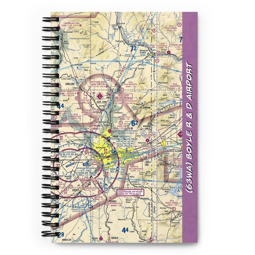 Boyle R & D Airport (63WA) VFR Sectional Notebook 