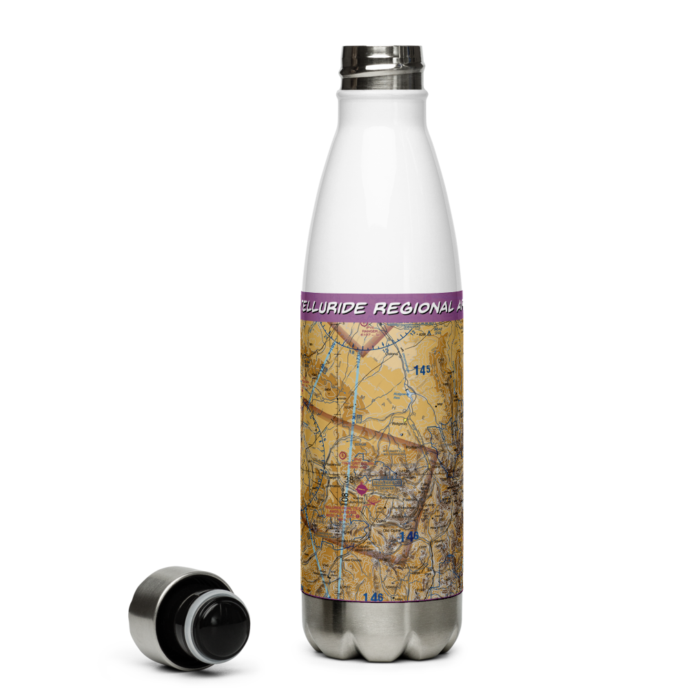 Telluride Regional Airport (TEX) VFR Sectional Water Bottle 