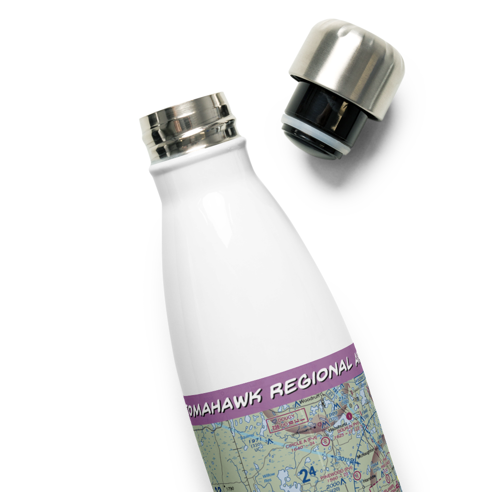 Tomahawk Regional Airport (TKV) VFR Sectional Water Bottle 