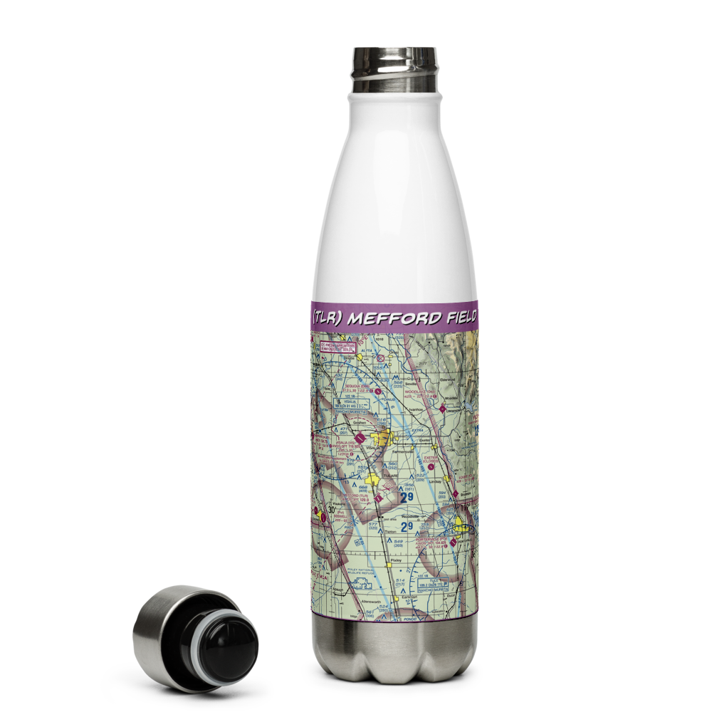 Mefford Field (TLR) VFR Sectional Water Bottle 