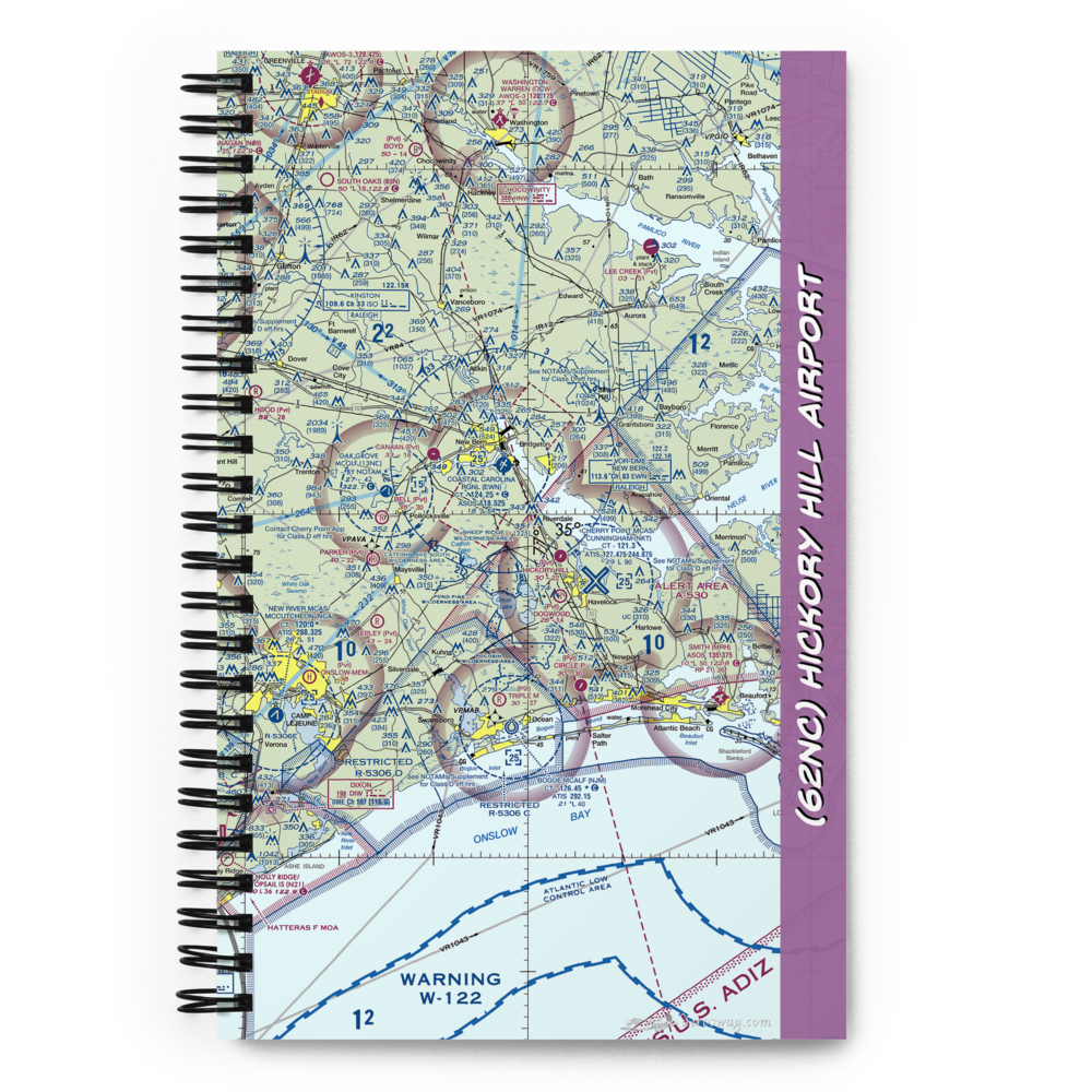 Hickory Hill Airport (62NC) VFR Sectional Notebook 