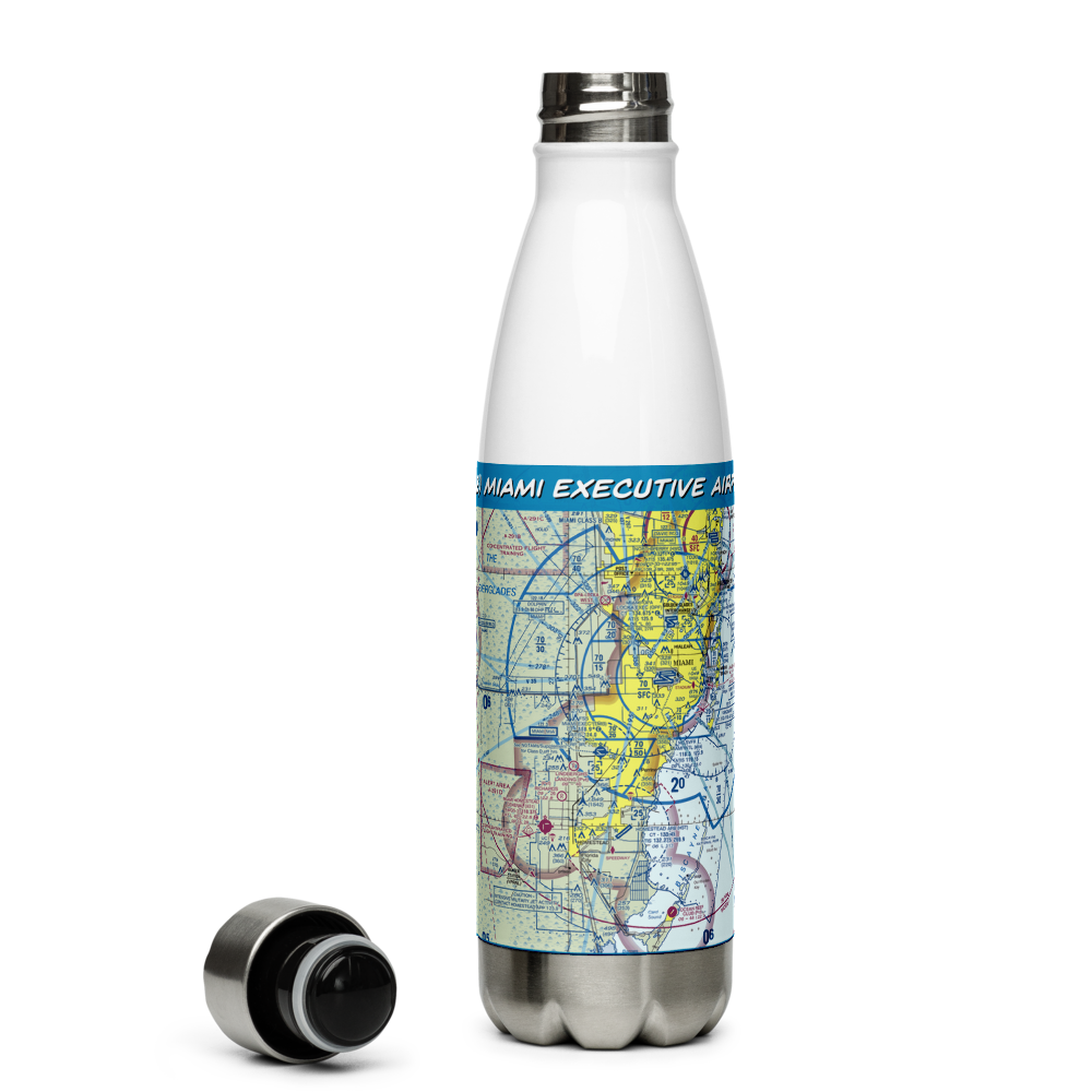 Miami Executive Airport (TMB) VFR Sectional Water Bottle 