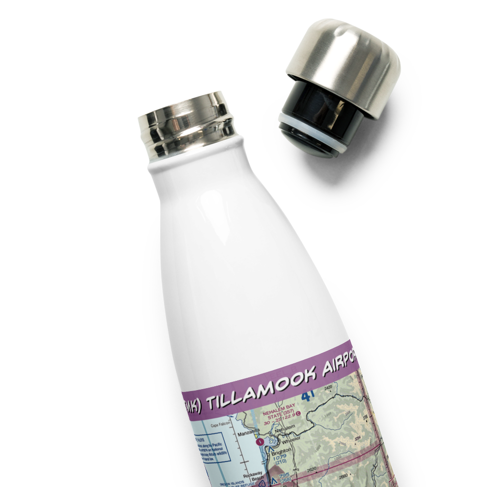 Tillamook Airport (TMK) VFR Sectional Water Bottle 