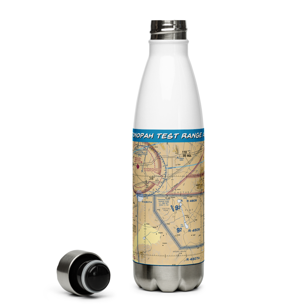 Tonopah Test Range Airport (TNX) VFR Sectional Water Bottle 
