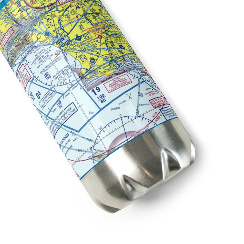 Zamperini Field (TOA) VFR Sectional Water Bottle 