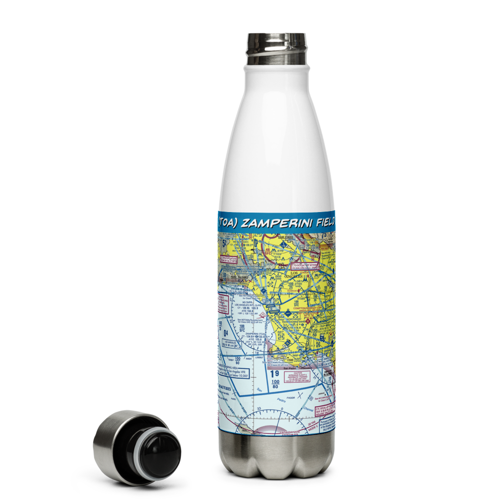Zamperini Field (TOA) VFR Sectional Water Bottle 