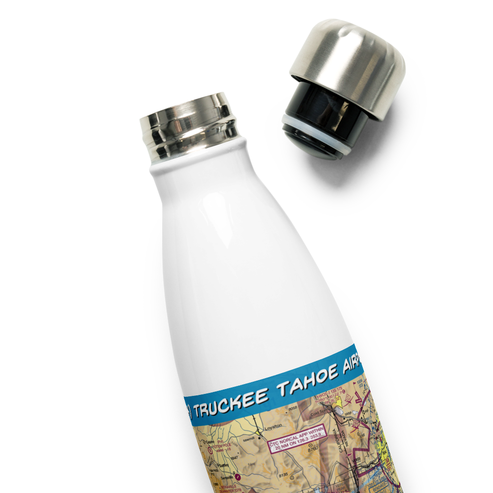 Truckee Tahoe Airport (TRK) VFR Sectional Water Bottle 