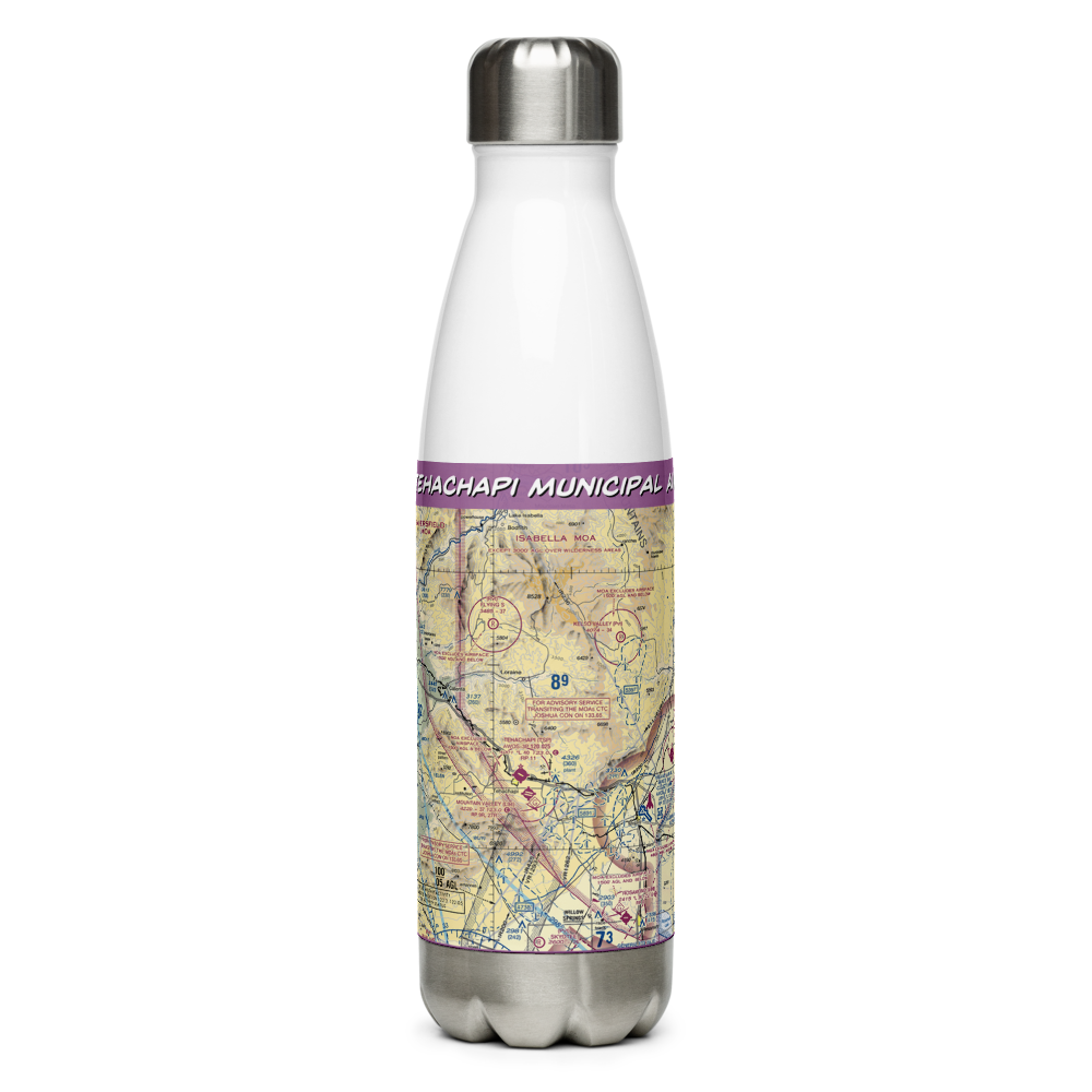 Tehachapi Municipal Airport (TSP) VFR Sectional Water Bottle 
