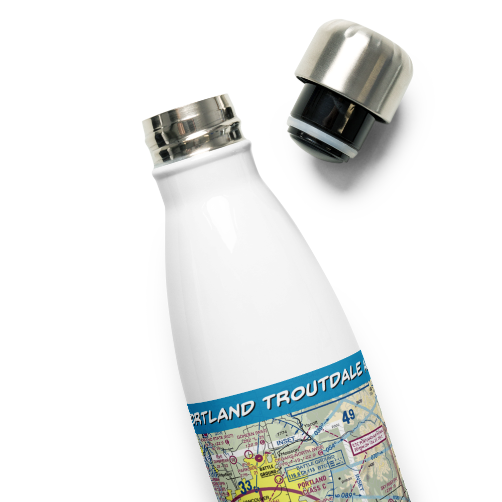 Portland Troutdale Airport (TTD) VFR Sectional Water Bottle 