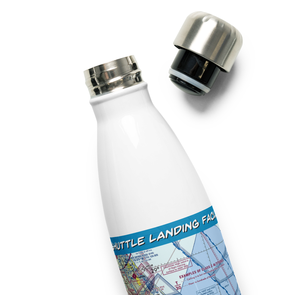 Nasa Shuttle Landing Facility Airport (TTS) VFR Sectional Water Bottle 