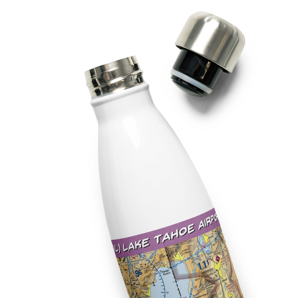 Lake Tahoe Airport (TVL) VFR Sectional Water Bottle 