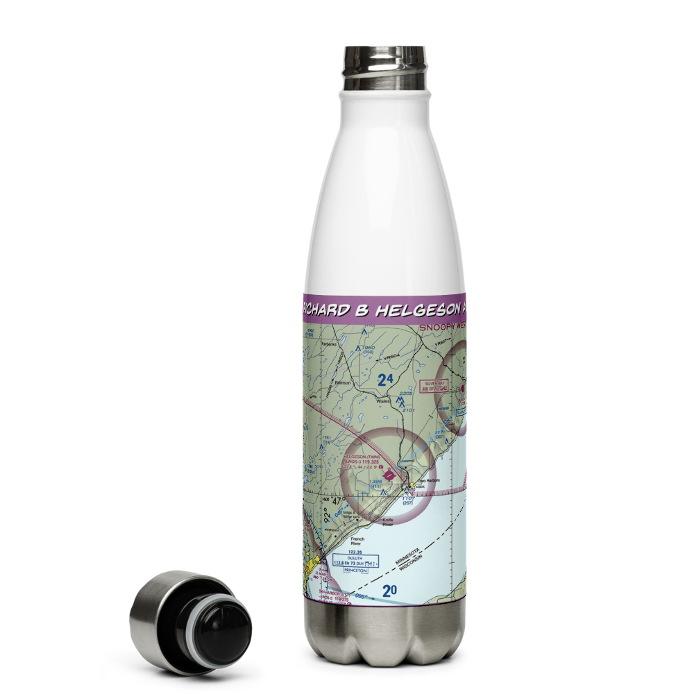 Richard B Helgeson Airport (TWM) VFR Sectional Water Bottle 