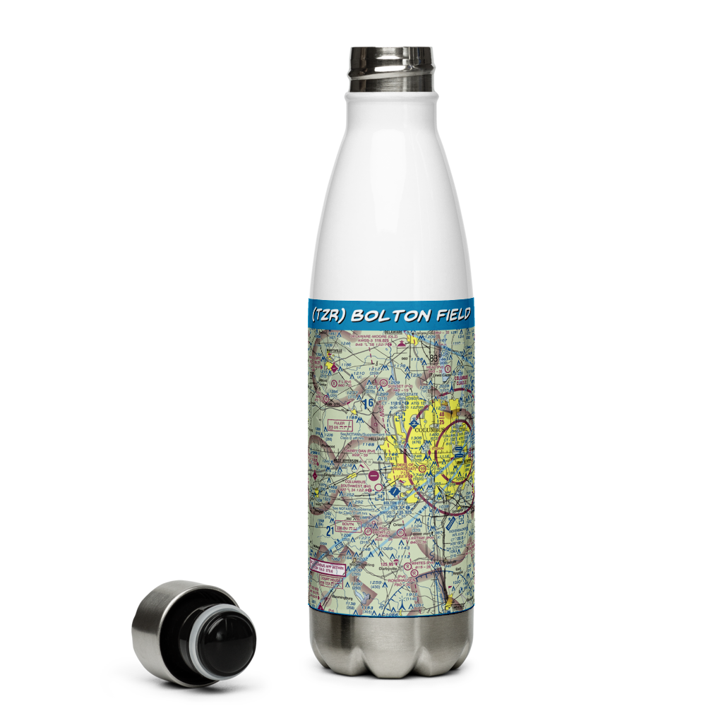 Bolton Field (TZR) VFR Sectional Water Bottle 