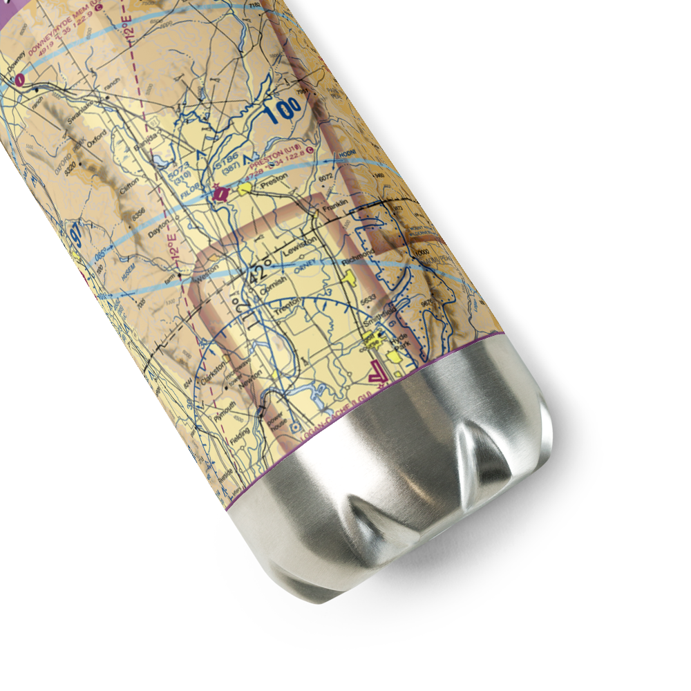 Preston Airport (U10) VFR Sectional Water Bottle 