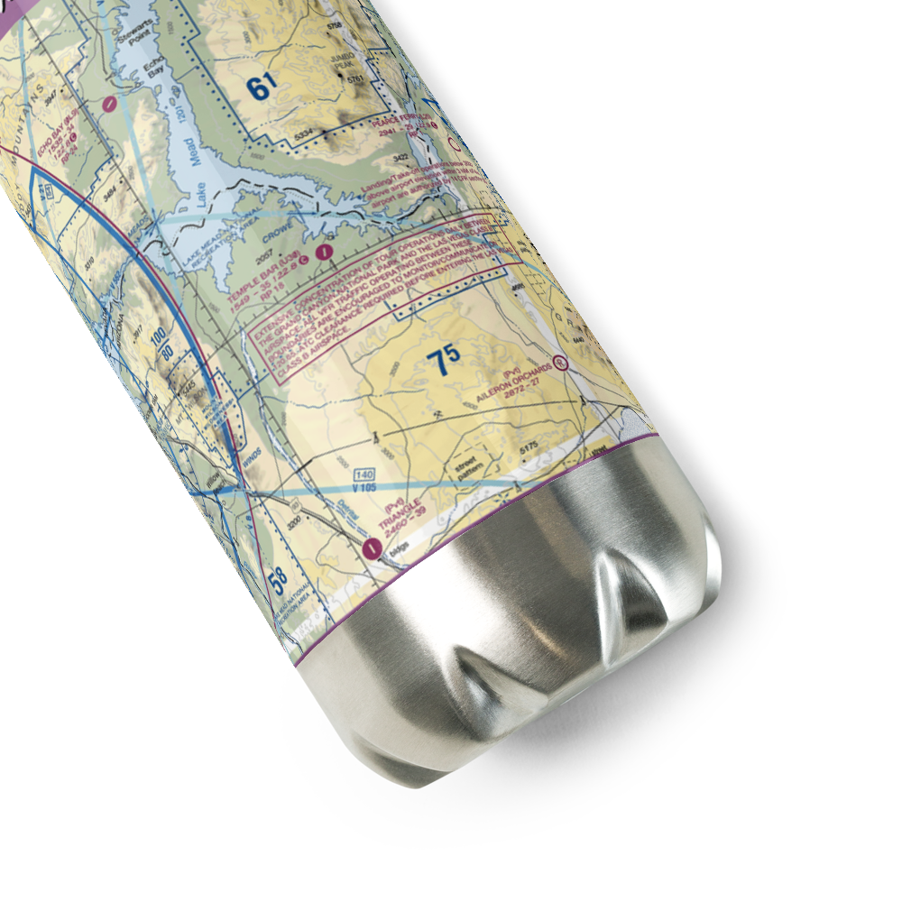 Temple Bar Airport (U30) VFR Sectional Water Bottle 