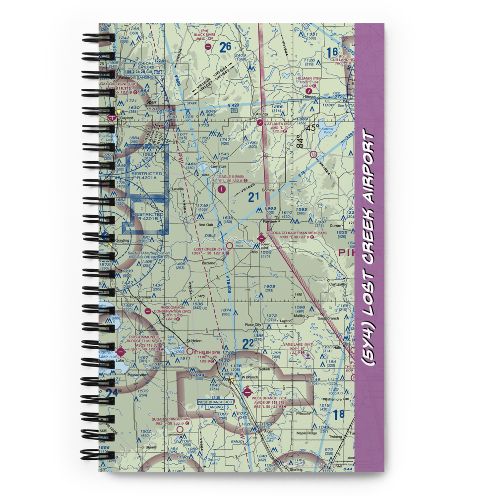 Lost Creek Airport (5Y4) VFR Sectional Notebook 