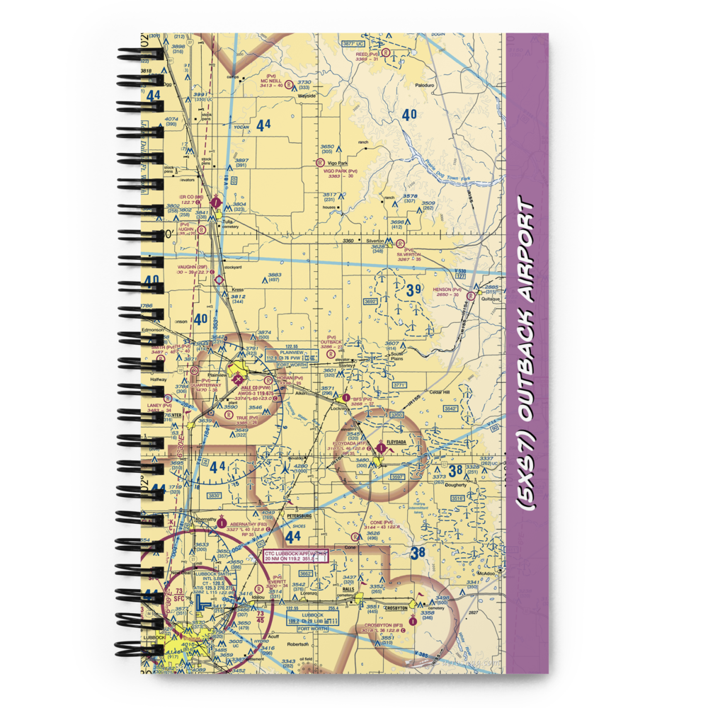 Outback Airport (5XS7) VFR Sectional Notebook 